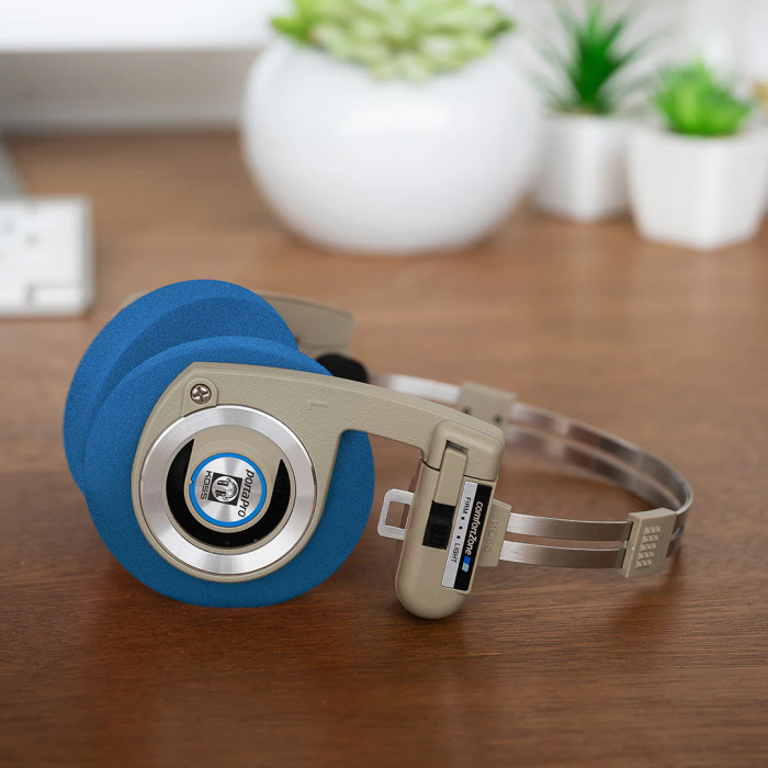 Koss 06 0084 Porta Pro Oversized Cushions - Mavi (Aksesuar - Yedek Parça & Konfor) | Akustik Geçirgen Sünger, Kolay Montaj, Kişiselleştirilebilir Görünüm | Ölçüler: 60 mm Çap